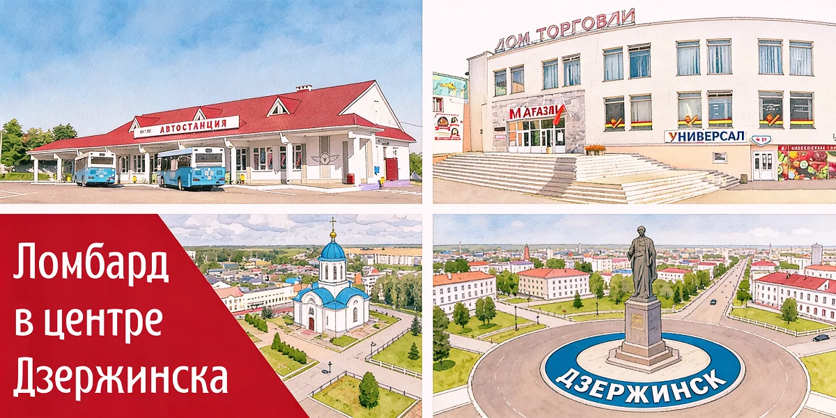 Ломбард в центре Дзержинска: почему Дом торговли и автовокзал - лучшие ориентиры | ЧУП «Войтешик»