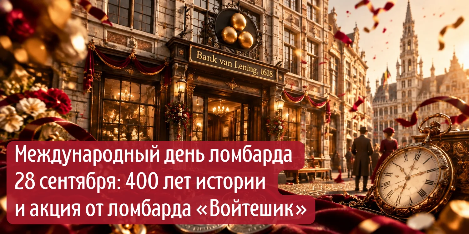 28 сентября - Международный день ломбарда: история и акция в ломбарде «Войтешике